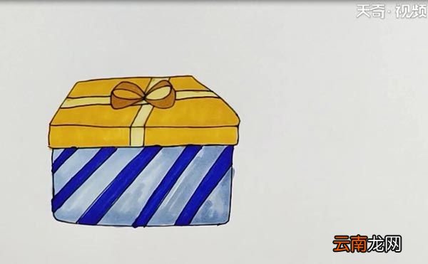 礼品盒简笔画