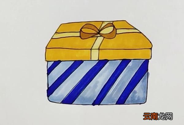 礼品盒简笔画