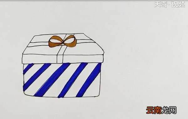 礼品盒简笔画