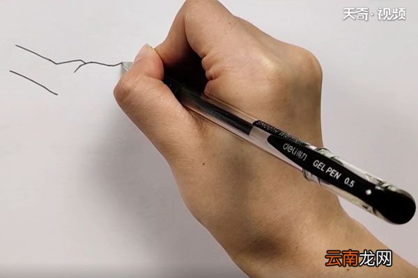握手简笔画