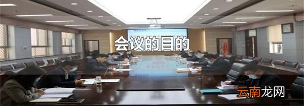 会议的目的