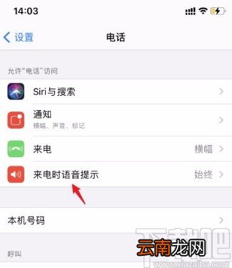 苹果手机关闭来电语音提示的方法