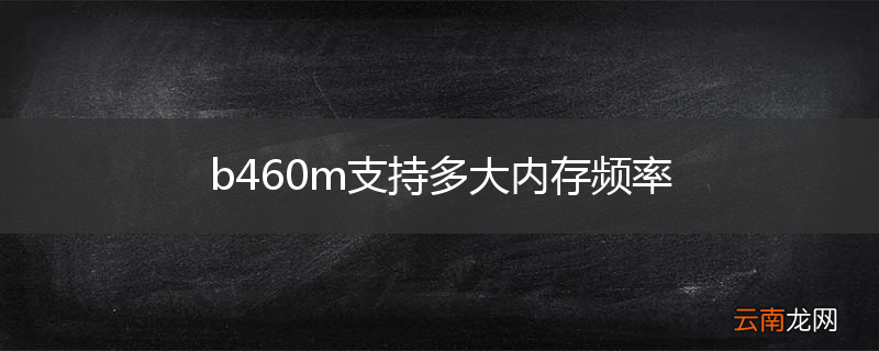 b460m支持多大内存频率