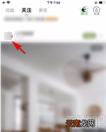 绿洲app关注用户的方法