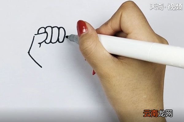 拳头简笔画