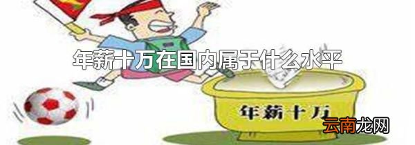 年薪十万在国内属于什么水平