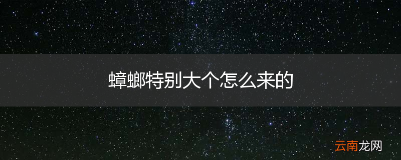 蟑螂特别大个怎么来的