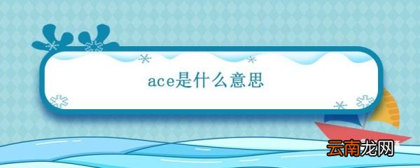 ace是什么意思 ace的意思