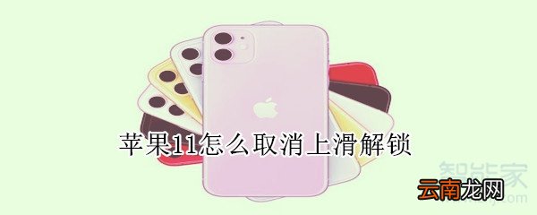 苹果11怎么取消上滑解锁