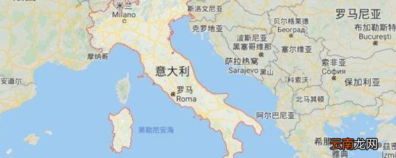 意大利在地图上像什么