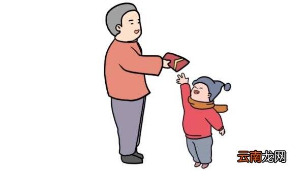 发压岁钱简笔画