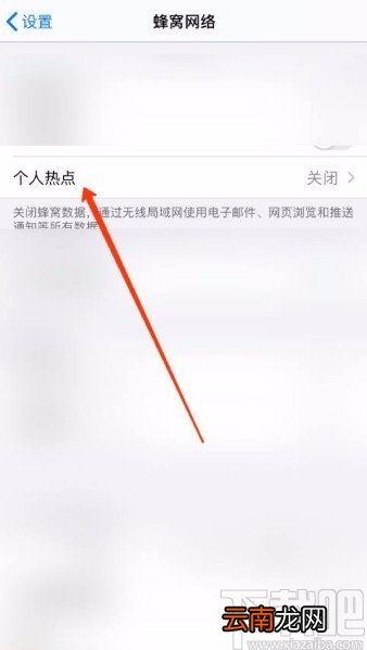 苹果12打开热点的方法