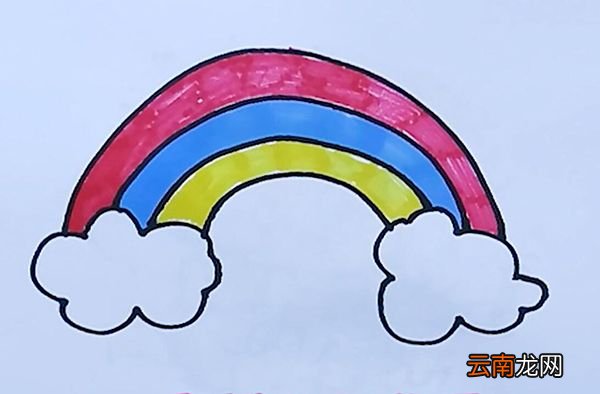 彩虹简笔画