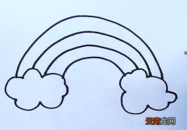 彩虹简笔画
