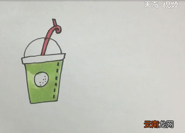 饮料简笔画