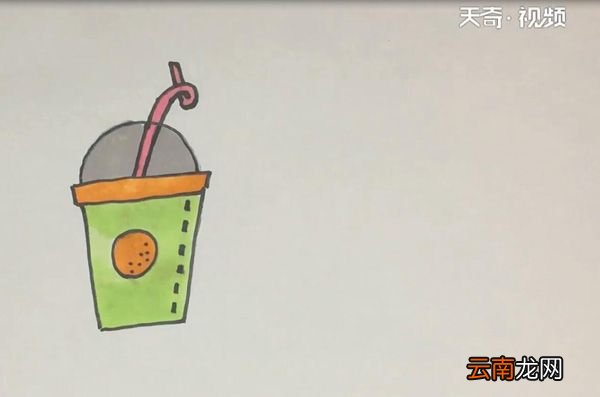 饮料简笔画