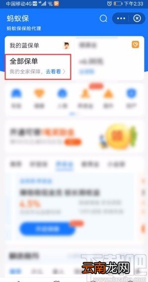 支付宝app查看蚂蚁保保单的方法
