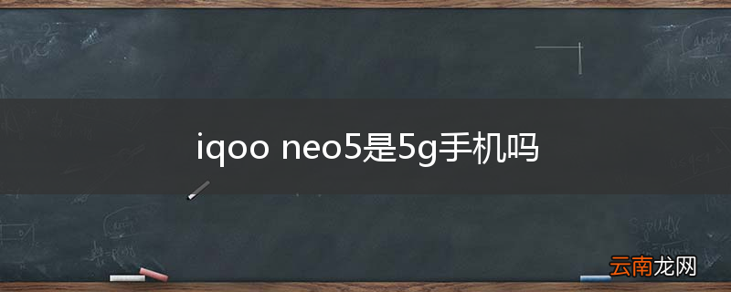 iqoo neo5是5g手机吗