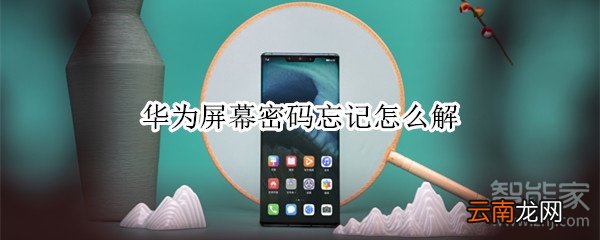 华为屏幕密码忘记怎么解