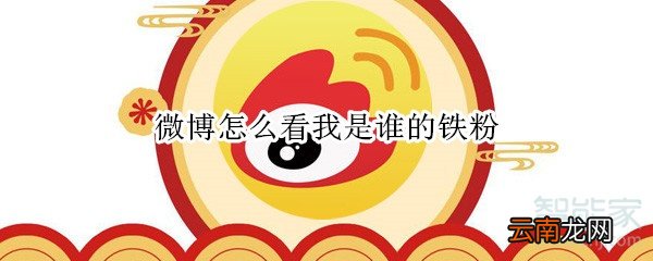 微博怎么看我是谁的铁粉