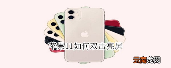 苹果11如何双击亮屏