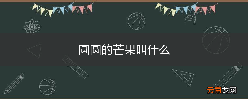 圆圆的芒果叫什么
