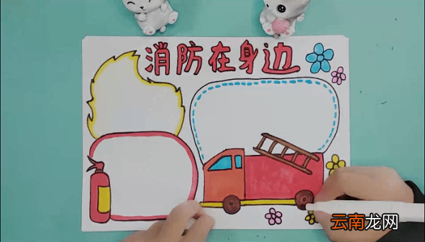 家庭消防手抄报 家庭消防画报