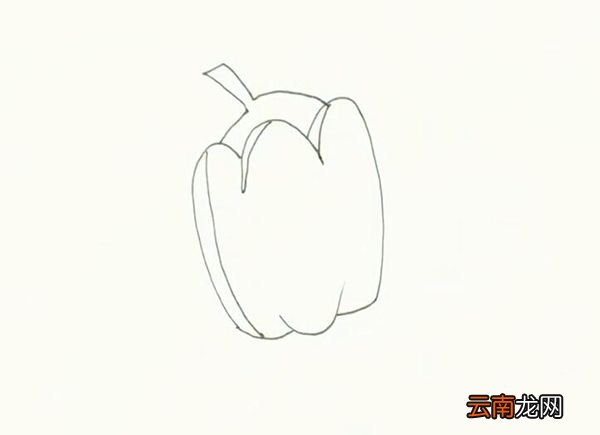 彩椒简笔画