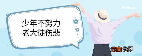 少年不努力老大徒伤悲这首诗的意思 少年不努力老大徒伤悲翻译
