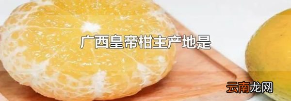 广西皇帝柑主产地是