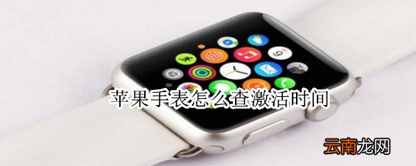 苹果手表怎么查激活时间