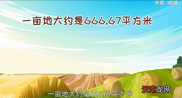 一亩地等于多少平方米