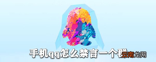 手机qq如何禁言一个群？手机qq设置群里禁言图文教程