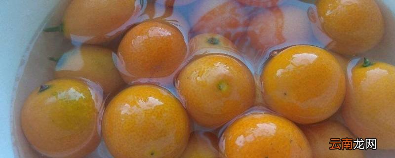 新鲜的金桔可以用开水泡吗