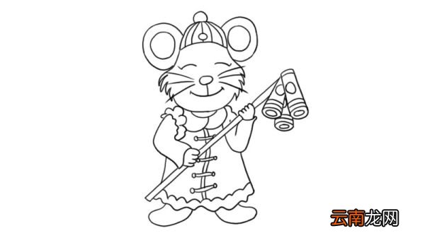 可爱老鼠简笔画