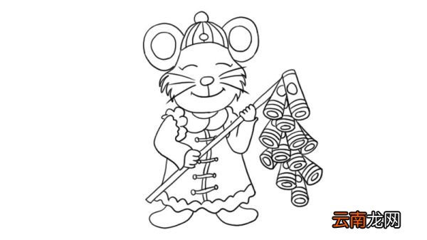 可爱老鼠简笔画