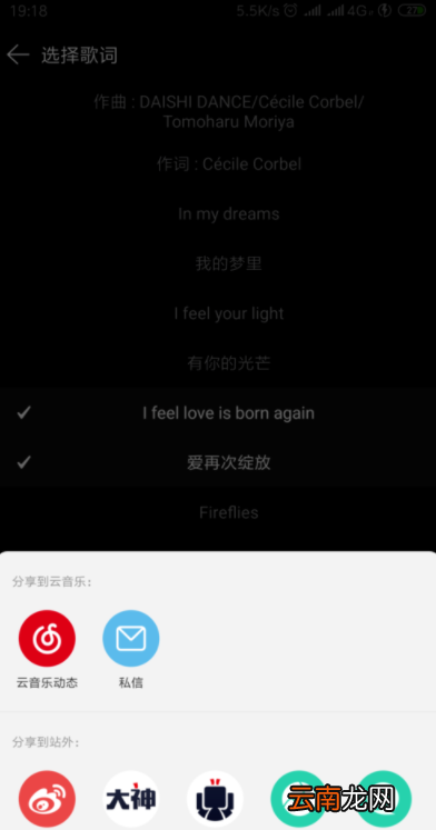 网易云音乐歌词如何分享给别人？网易云音乐歌词分享教程一览