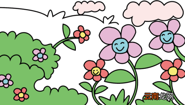 花丛简笔画 花丛简笔画怎么画