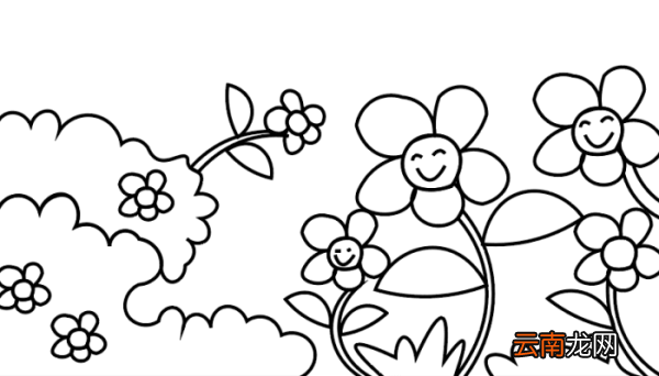 花丛简笔画 花丛简笔画怎么画