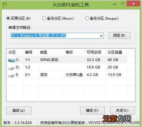 华硕fl8000uf笔记本使用大白菜u盘怎么安装win8系统 安装教程分享