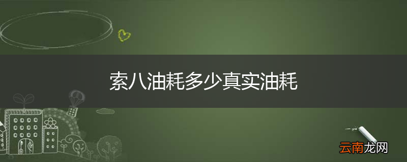 索八油耗多少真实油耗