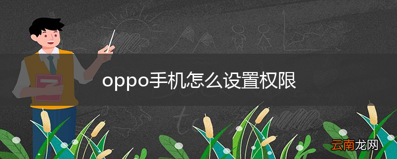 oppo手机怎么设置权限