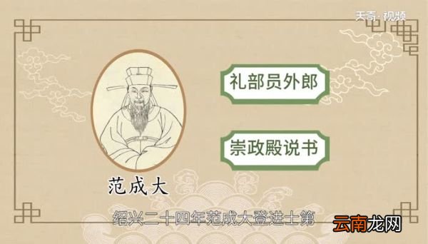 四时田园杂兴作者简介四时田园杂兴作者介绍