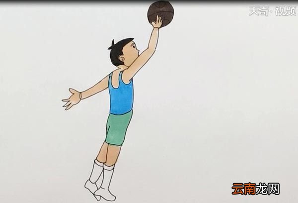 篮球运动员简笔画