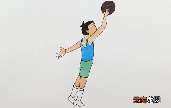 篮球运动员简笔画